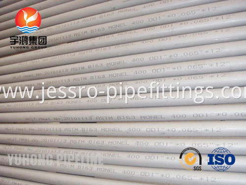 ASTM A163 MONEL 400 seamless tube